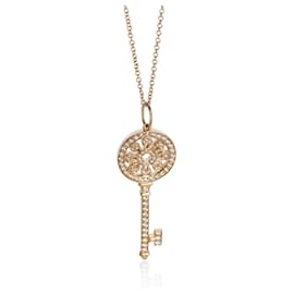 Pendente a Chiave in Petali Modello Medio in Oro Rosa e Diamanti Tiffany & Co. Altro