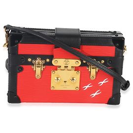 Louis Vuitton Petite Malle Épi Rosso Nero Nero Rosso