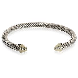 Bracciale Classico in Cavo in Oro Giallo e Argento Sterling di David Yurman Altro