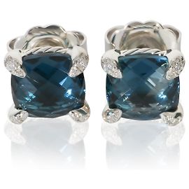 Brincos Chatelaine em prata esterlina, topázio e diamantes de David Yurman Outro