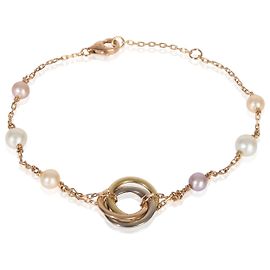 Pulseira Trinity de pérolas em ouro 3 tons da Cartier Outro