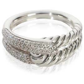 Anello a loop singolo Labirinto in argento sterling e diamanti David Yurman Altro