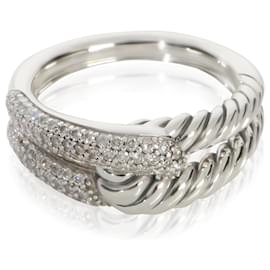 David Yurman Sterling Silver Diamond Labyrinth Single Loop Ring Other