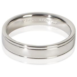 Tiffany & Co. Platinum  Double Milgrain Band Other