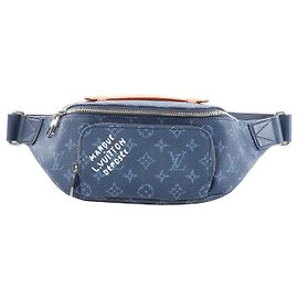Marsupio Monogram Heritage Rush Louis Vuitton in blu M26821 Beige