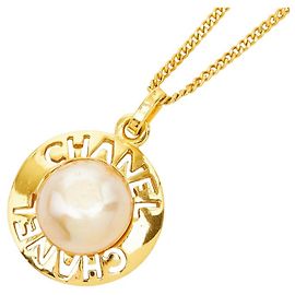 Collier Logo Plaqué Or Chanel Doré