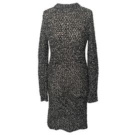 Vestido de malha cinza Acne Studios – midi – corte ajustado – muito bom estado Cinza