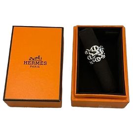 Hermès Chaîne d’Ancre Enchaînée Ring Sterling Silver Silvery