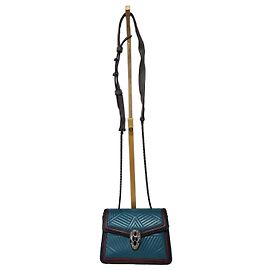 Autre Marque Bolsa crossbody mini Serpenti Forever em couro Diamond Blast Bvlgari verde teal/borgonha/preto Preto Verde