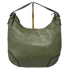 Bolsa hobo Nice Microguccima Gucci Verde Verde