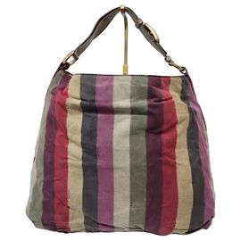Fendi Pequin Shoulder Bag Multicolor Multiple colors