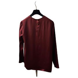 Top vintage raro de Chanel Burdeos