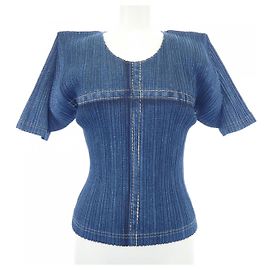 Autre Marque PLEATS PLEASE Top Blue