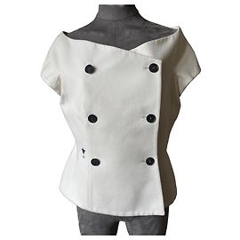 Blazer blanco de doble botonadura Christian Dior con emblema de abeja Blanco