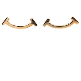 Tiffany & Co Pendientes mini T Smile en oro rosa de 18K Tiffany Otro