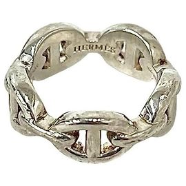 Hermès Chaine d'Ancre Enchainée Ring Silber