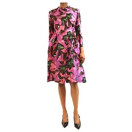 Marni Lila bedrucktes Midikleid - Größe UK 6 Lila