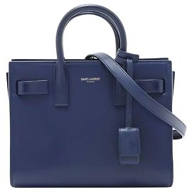Saint Laurent Borsa 2way Sac De Jour Nano blu Parigi Blu