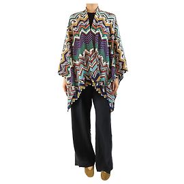 Missoni Chevron-Strickcape - Größe OS Mehrfarben