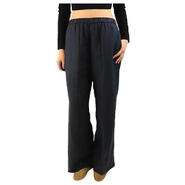 Aspesi Navy elastische Leinenhose - Größe UK 14 Marineblau
