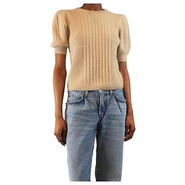 Paige Jeans Neutrales geripptes Oberteil - Größe S Andere