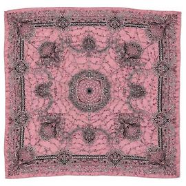 Etro Sciarpa in seta paisley rosa Rosa