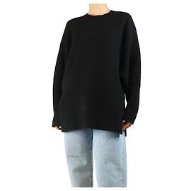 Totême Pull noir en maille double - taille S Noir
