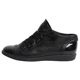 Chanel Baskets noires à lacets - taille EU 37,5 (UK 4,5) Noir