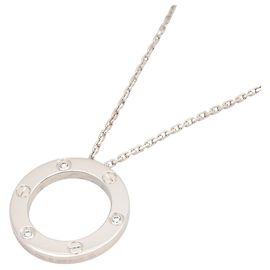 Collar Cartier Love Circle 3PD Plata Otro