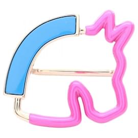 Hermès Cheval Neon Schalring Pink Golden