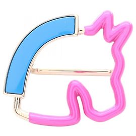 Anello per sciarpa Cheval Neon di Hermès Rosa D'oro