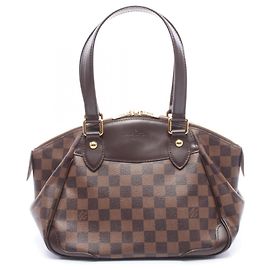 Borsa a Spalla Verona PM Louis Vuitton Marrone Damier ebene