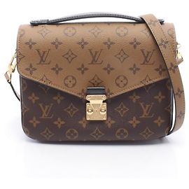 Sac à main Pochette Metis MM Louis Vuitton Marron Noir Monogramme