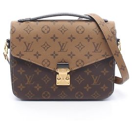 Sac à main Pochette Metis MM Louis Vuitton Marron Noir Monogramme