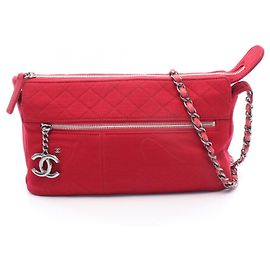 Borsa a mano matelassé rossa Chanel Rosso
