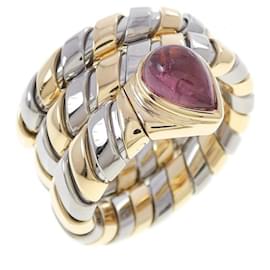 Bulgari Bvlgari Serpent Ring aus vergoldetem Edelstahl Golden