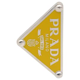 Orecchini a clip argento e giallo Prada Argento Giallo