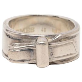 Hermès Hermes Artemis Ribbon Ring Silvery
