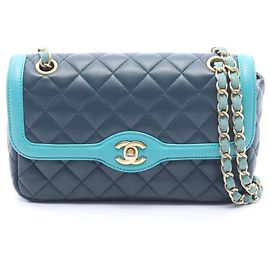 Sac à main Chanel Matelassé vert Vert