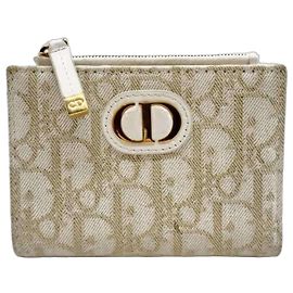 Billetera Compacta Christian Dior 30 Montaigne Blanco