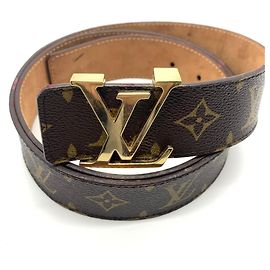 Cintura Monogramma Initial Louis Vuitton Marrone Monogramma