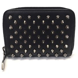 Monedero Christian Louboutin en cuero negro Negro