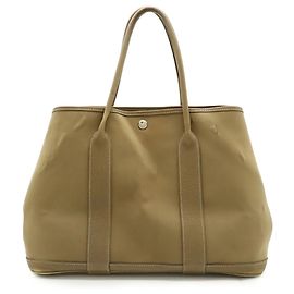 Hermès Bolsa Tote Garden PM HERMES Marrom Bege