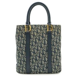 Christian Dior Trotter Handbag/Tote Bag Navy blue