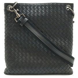 Borsa a Spalla Intrecciato Bottega Veneta Nero