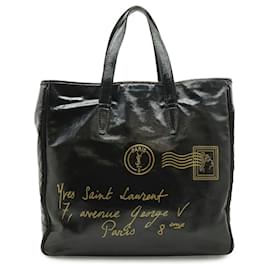 Sac Y-Mail en toile noire de Yves Saint Laurent Noir