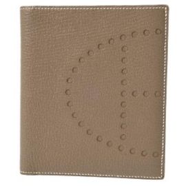 Billetera Compacta Evelyne de Hermès en Gris Etoupe Gris pardo