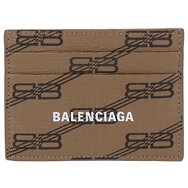 Balenciaga Portacarte Monogramma Marrone