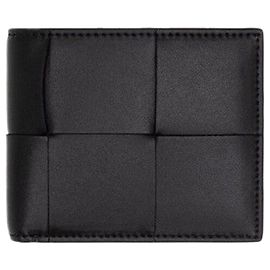 Bottega Veneta Cassette Black Bifold Wallet Black