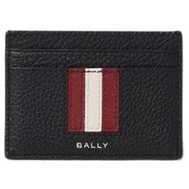 Bally Ribbon Card Case Black
